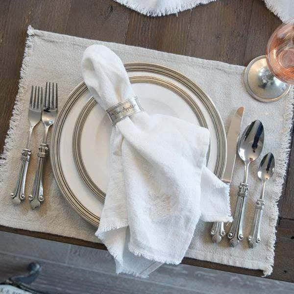 Provence Linen Napkin with Fringe