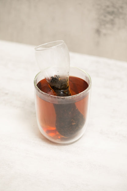 Double Walled Tea Glass with Strainer