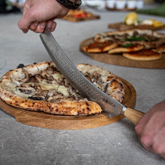 Curved Oslo Pizza and Cheese Cutter