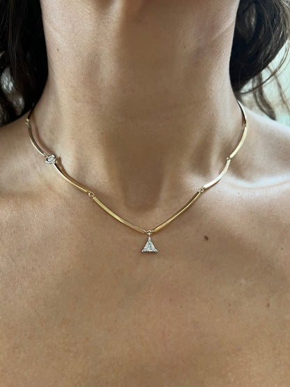 Bar Link Diamond Necklace