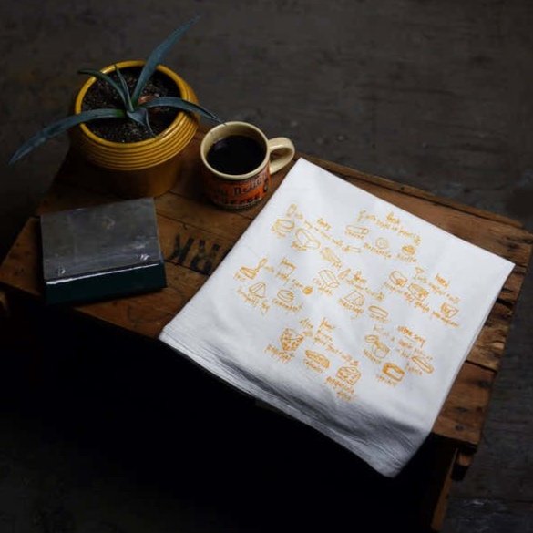 Hand-Printed Illustrated Tea Towels