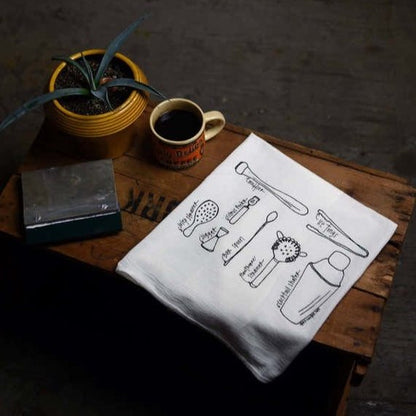 Hand-Printed Illustrated Tea Towels