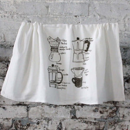 Hand-Printed Illustrated Tea Towels