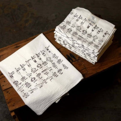 Hand-Printed Illustrated Tea Towels