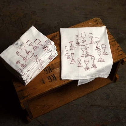 Hand-Printed Illustrated Tea Towels