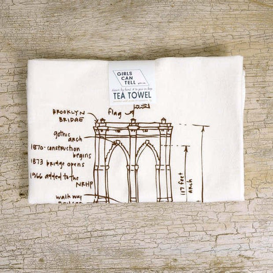 Hand-Printed Illustrated Tea Towels