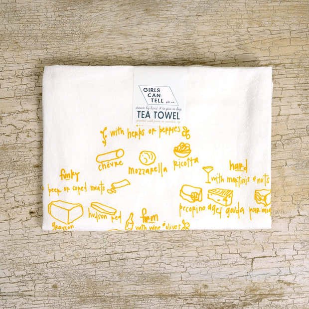Hand-Printed Illustrated Tea Towels