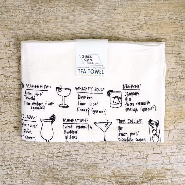 Hand-Printed Illustrated Tea Towels