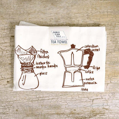 Hand-Printed Illustrated Tea Towels