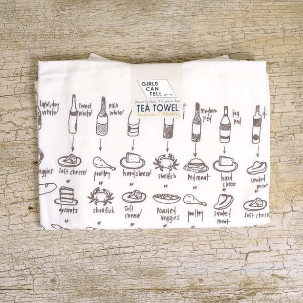 Hand-Printed Illustrated Tea Towels