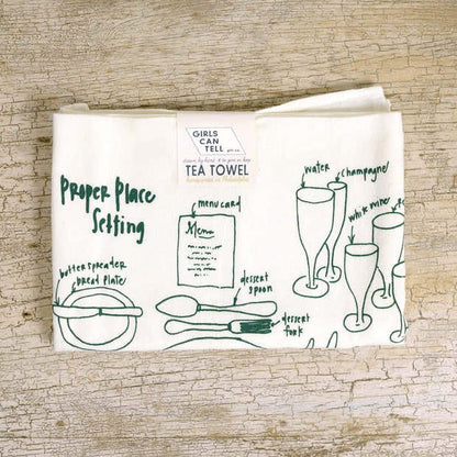 Hand-Printed Illustrated Tea Towels