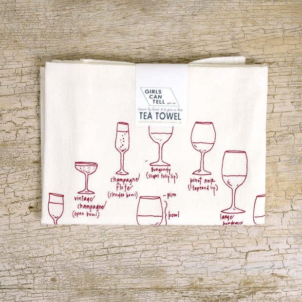 Hand-Printed Illustrated Tea Towels