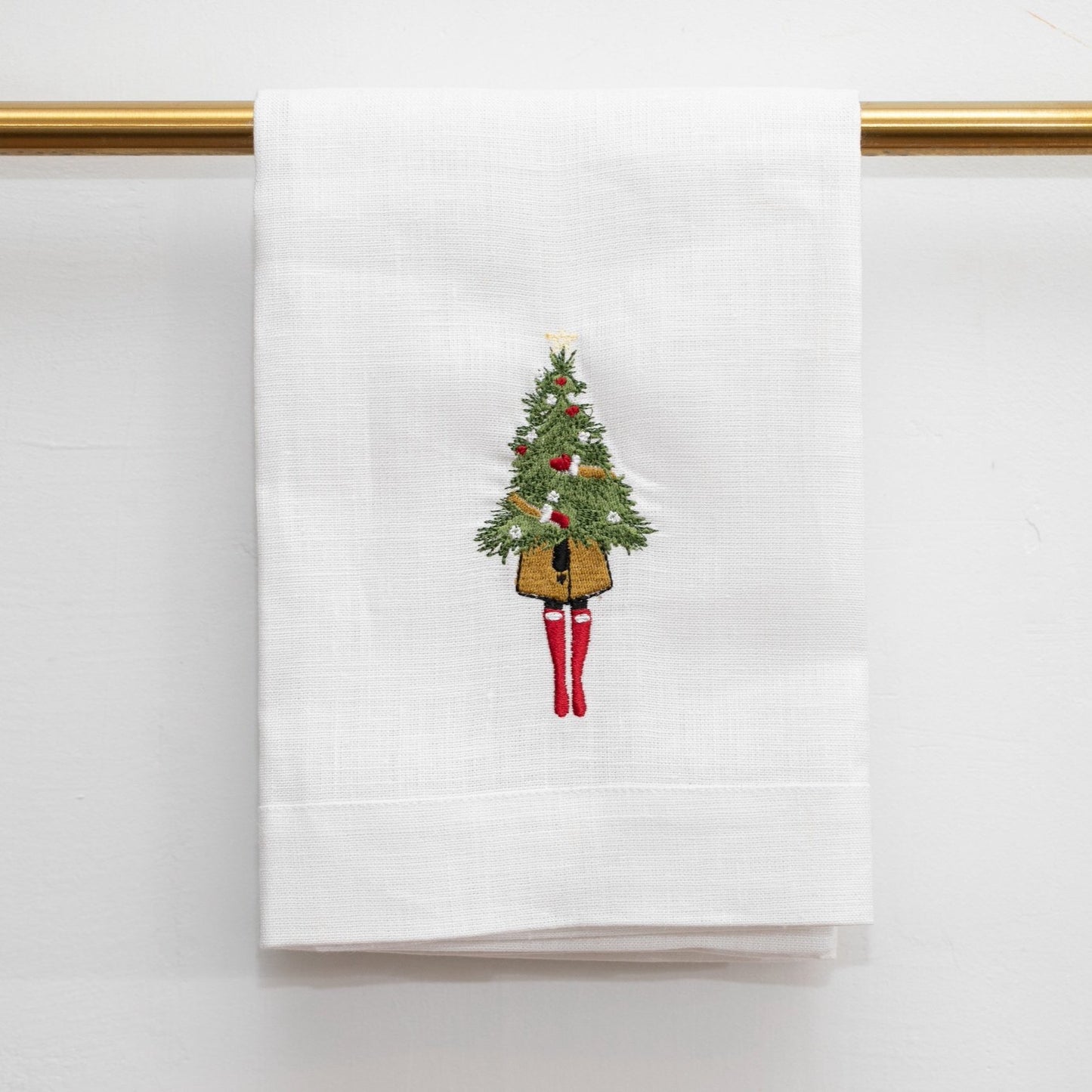 Holiday Girl Linen Napkin