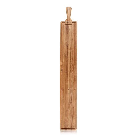 Elongated Oak Wood Serving Board