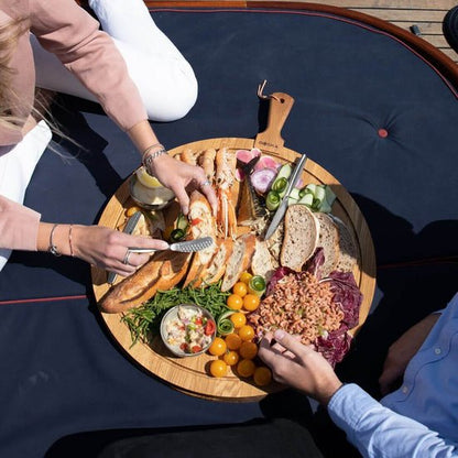 Round Oak Wood Serving Board