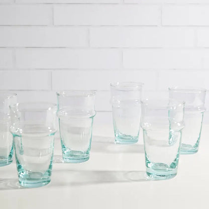 Moroccan Beldi Glassware, Set of 6