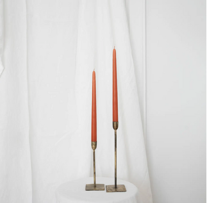 Hand-Dipped Taper Candles, Set of 2
