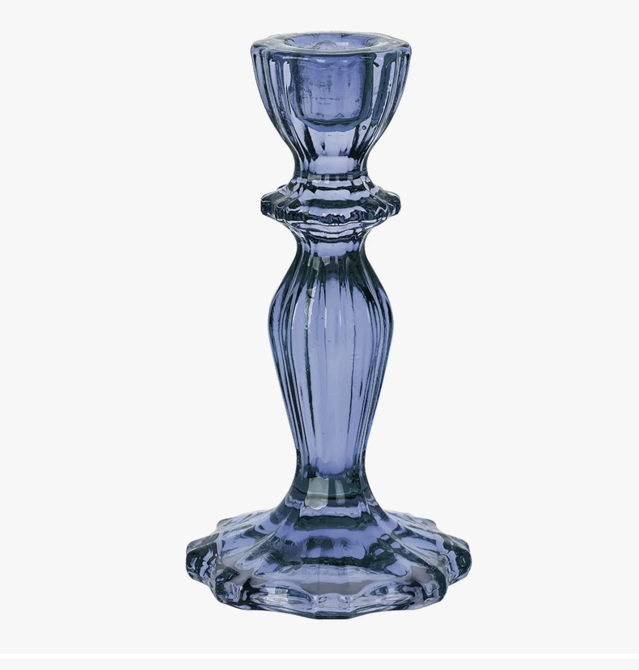 Antique-Style Glass Candle Holder