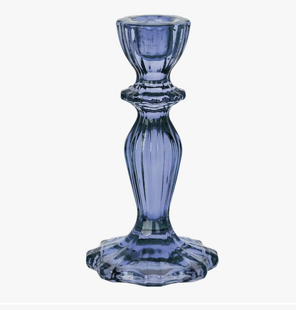 Antique-Style Glass Candle Holder