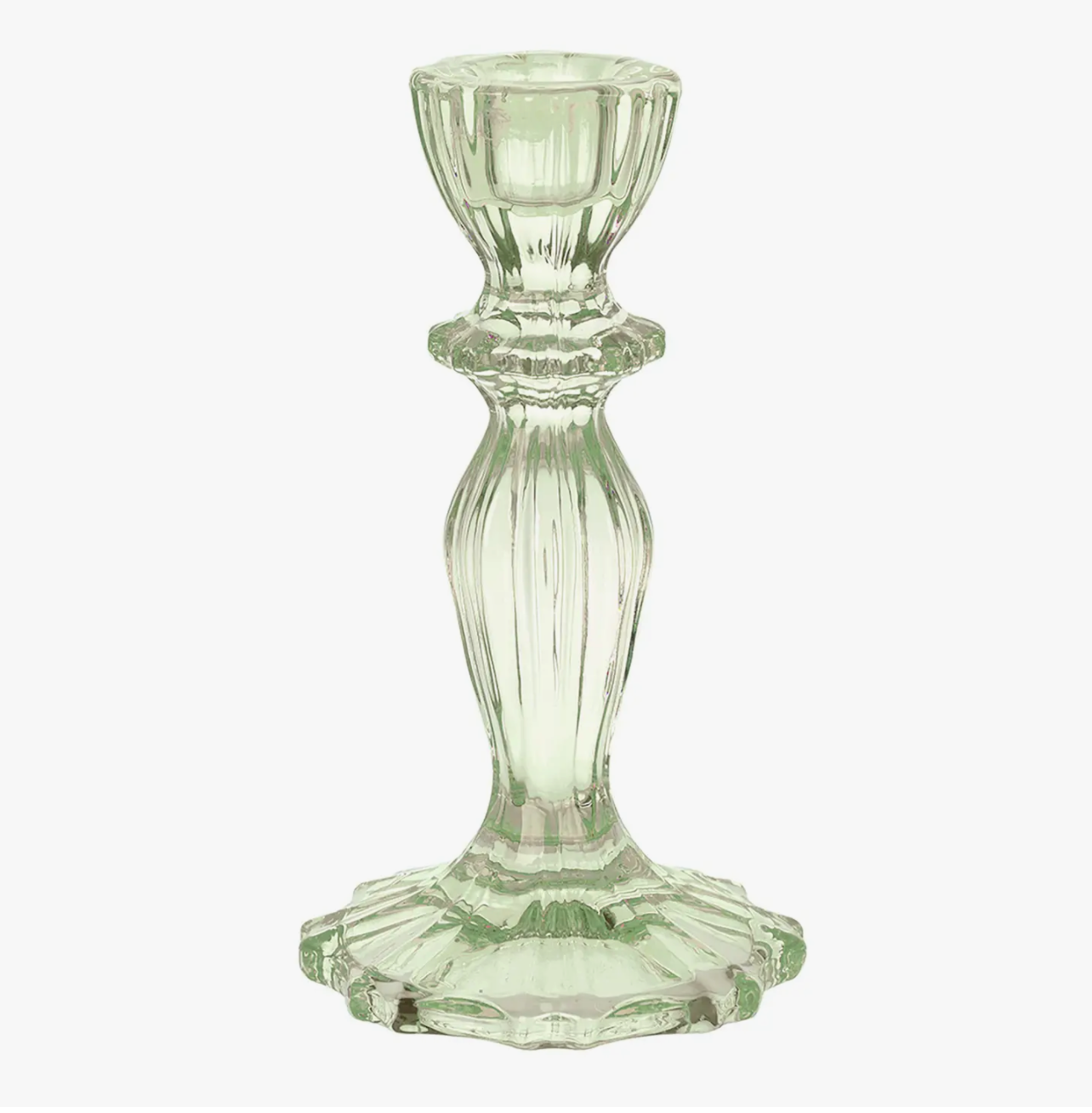 Antique-Style Glass Candle Holder