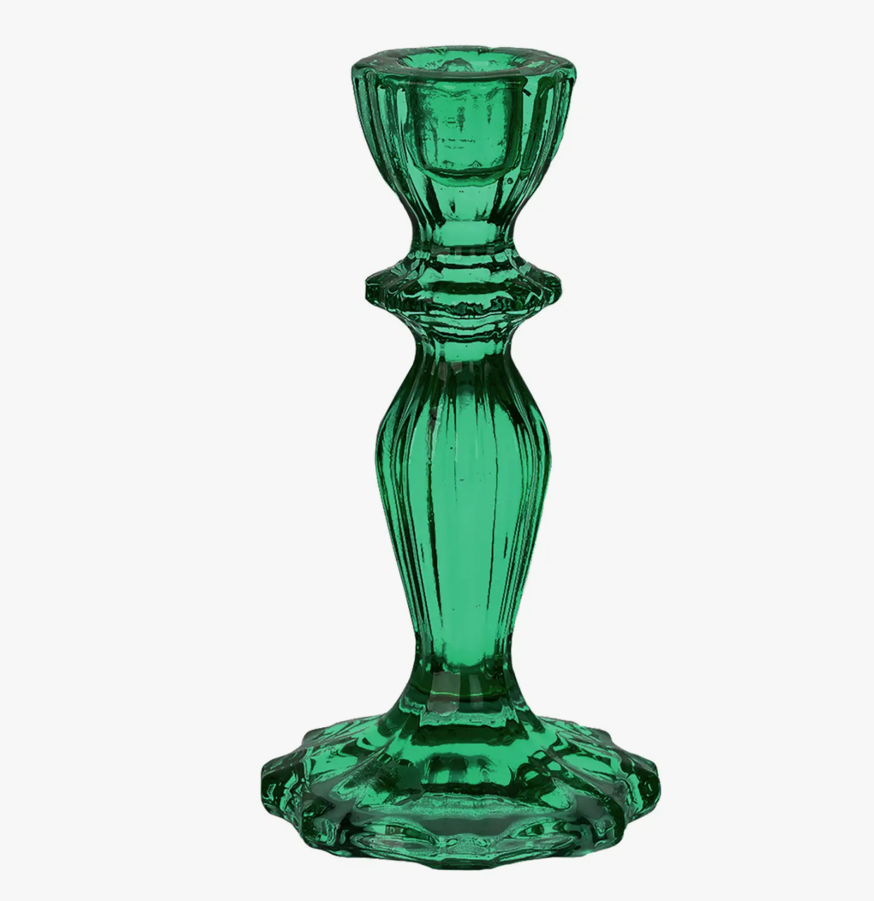 Antique-Style Glass Candle Holder