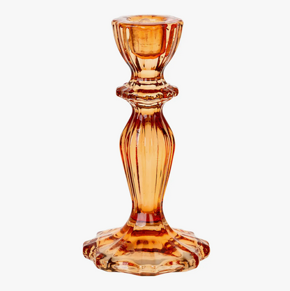 Antique-Style Glass Candle Holder