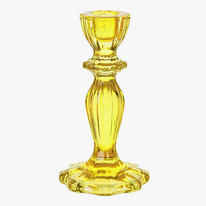 Antique-Style Glass Candle Holder