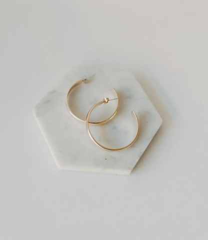 Lola Brass Hoop Earrings