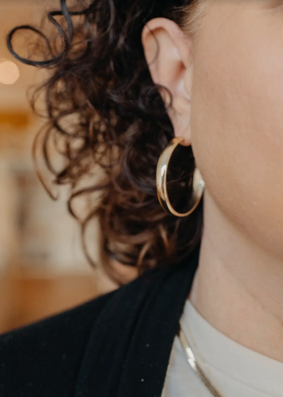 Lola Brass Hoop Earrings