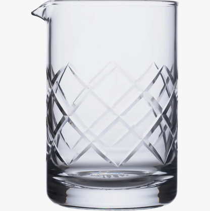 Diamond Cut Mixing Glass