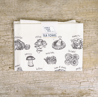 Hand-Printed Illustrated Tea Towels