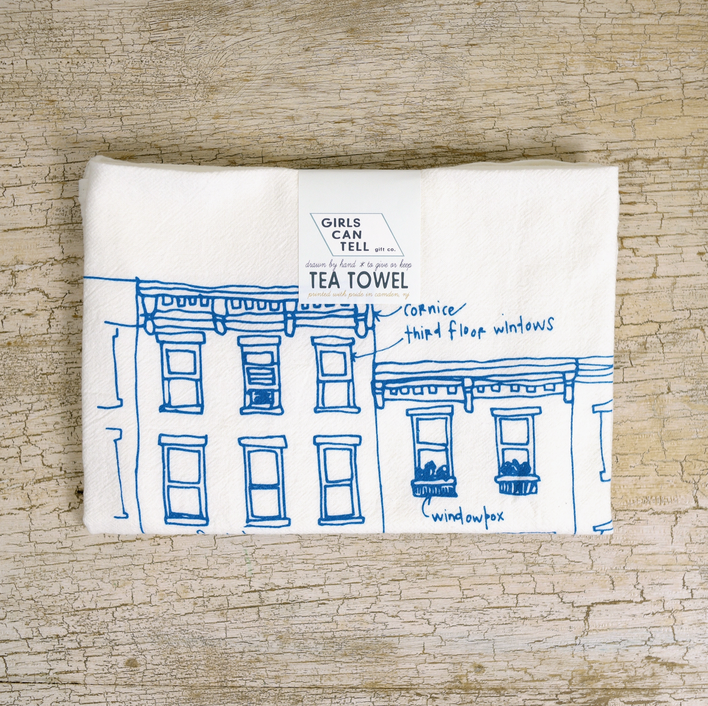 Hand-Printed Illustrated Tea Towels