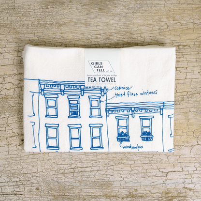 Hand-Printed Illustrated Tea Towels